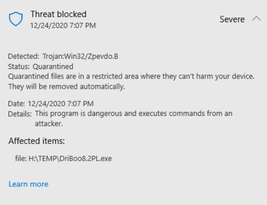 לחץ על התמונה לגרסה מוגדלת.&nbsp;

שם:	Threat Blooked.gif&nbsp;
צפיות:	83&nbsp;
גודל:	17.3 קילובייט&nbsp;
מק