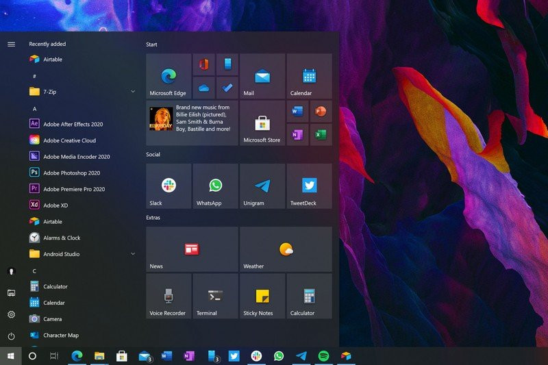 לחץ על התמונה לגרסה מוגדלת.&nbsp;

שם:	windows-10-startmenu-20h2.jpg&nbsp;
צפיות:	491&nbsp;
גודל:	102.1 קילובייט&nbsp;
מק